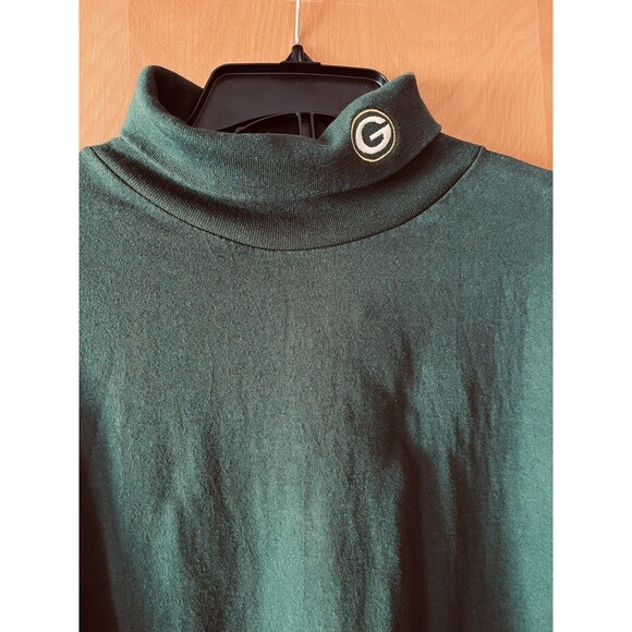 VINTAGE Green Bay Packers NFL Logo Athletic Long Sleeve Turtleneck XL Green 90’s - Picture 1 of 6